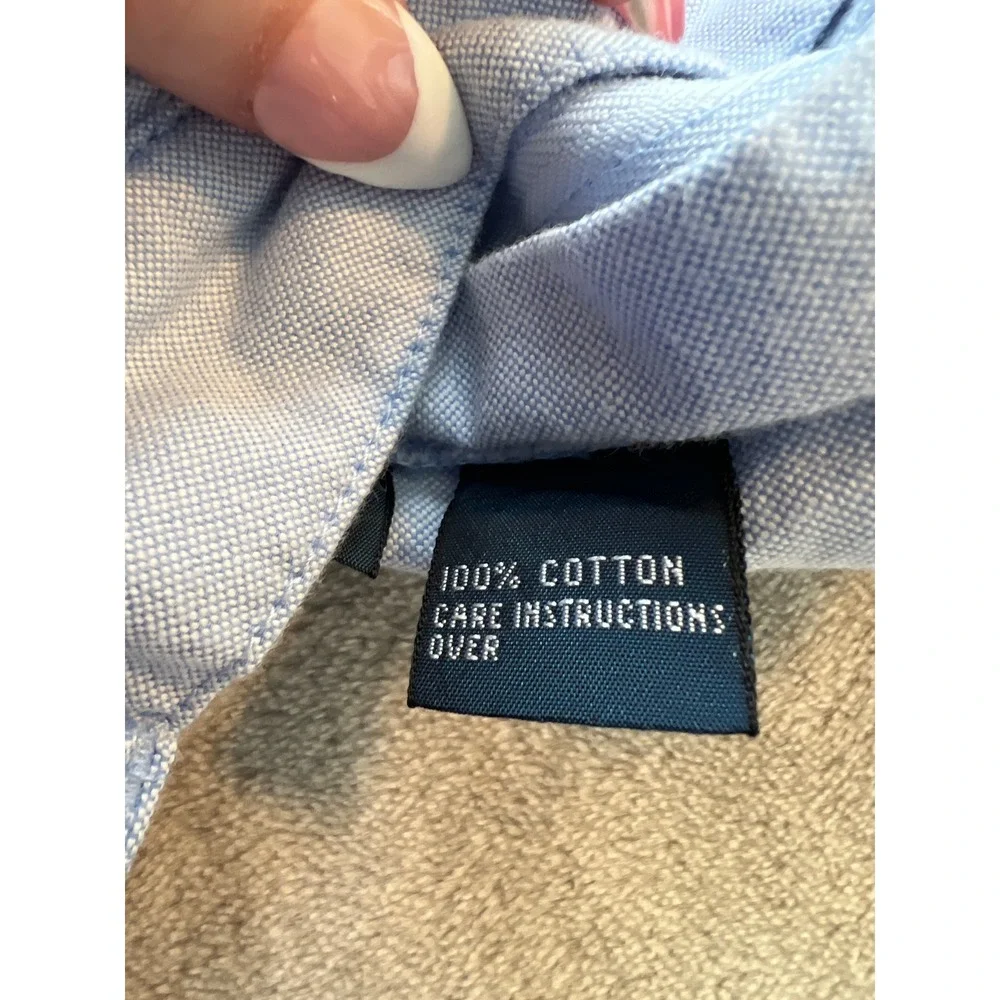 Polo Ralph Lauren Tyler Short Mens 35 Blue Pleated Cotton Oxford Shorts